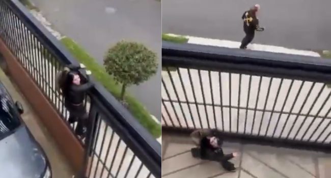 En Bogotá, unos ladrones quedaron encerrados en el edificio que intentaban robar. La escena fue grabada por las víctimas y ya es viral.